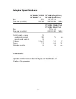 Preview for 11 page of Cambex Bus Adapter Installation And User Manual