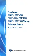 Cambium Networks PMP 450 Series Release Notes preview