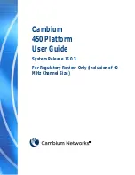 Preview for 1 page of Cambium Networks PMP 450d Series User Manual