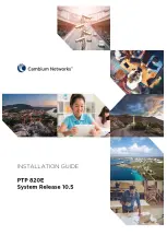 Cambium Networks PTP 820E Installation Manual предпросмотр