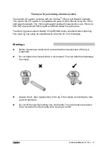 Предварительный просмотр 2 страницы Cambo CS-ABRIX Instruction Manual