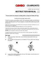 Cambo CS-BRONTO Instruction Manual предпросмотр