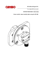 Preview for 1 page of Cambo RPS-180 Levelling unit Pro Instruction Manual