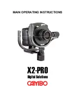 Cambo X2-PRO Main Operating Instructions preview