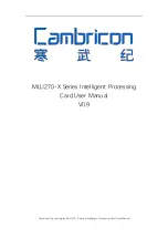 Cambricon MLU270-X Series User Manual preview