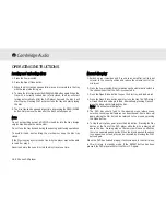 Preview for 16 page of Cambridge Audio 80 Series Owner'S Manual