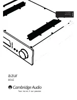 Cambridge Audio 851E User Manual preview