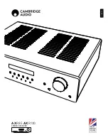 Cambridge Audio AXR100 User Manual preview