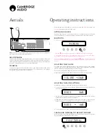 Preview for 10 page of Cambridge Audio AXR100 User Manual