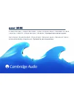 Предварительный просмотр 1 страницы Cambridge Audio Azur 340C User Manual