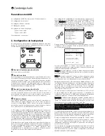 Предварительный просмотр 12 страницы Cambridge Audio Azur 340R (French) Manuel D'Utilisation