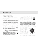 Preview for 4 page of Cambridge Audio Azur 340T User Manual