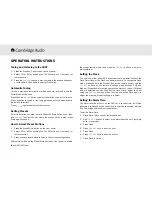 Preview for 8 page of Cambridge Audio Azur 340T User Manual