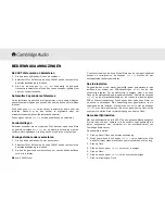 Preview for 58 page of Cambridge Audio Azur 340T User Manual