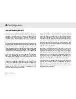 Preview for 62 page of Cambridge Audio Azur 340T User Manual