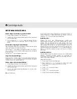 Preview for 68 page of Cambridge Audio Azur 340T User Manual