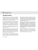 Preview for 72 page of Cambridge Audio Azur 340T User Manual