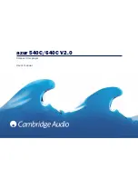 Cambridge Audio azur 540C V2 User Manual preview