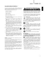 Предварительный просмотр 3 страницы Cambridge Audio azur 540D V2 User Manual