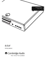 Preview for 1 page of Cambridge Audio AZUR 550C User Manual