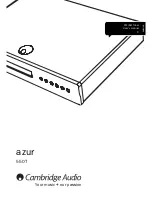 Cambridge Audio Azur 550T User Manual preview