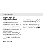 Предварительный просмотр 32 страницы Cambridge Audio azur 640C V2.0 User Manual