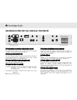 Предварительный просмотр 62 страницы Cambridge Audio azur 640C V2.0 User Manual