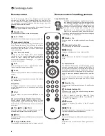 Предварительный просмотр 8 страницы Cambridge Audio azur 640H User Manual