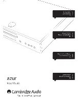 Cambridge Audio azur 651 User Manual preview