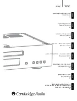 Cambridge Audio Azur 740C User Manual предпросмотр