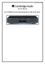 Cambridge Audio Azur 752BD Service Manual preview