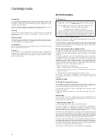 Preview for 11 page of Cambridge Audio azur 851N User Manual