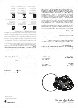 Cambridge Audio C200B Installation Manual preview