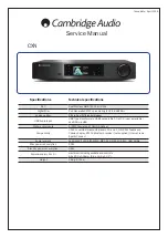 Preview for 1 page of Cambridge Audio CX N Service Manual