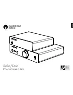 Cambridge Audio Duo User Manual preview