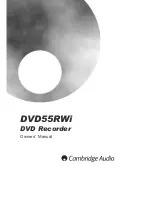 Cambridge Audio DVD55RWI Owner'S Manual preview