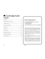 Preview for 2 page of Cambridge Audio iD100 User Manual