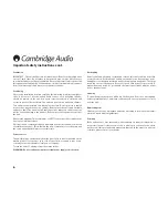 Preview for 6 page of Cambridge Audio iD100 User Manual