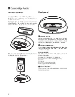 Предварительный просмотр 6 страницы Cambridge Audio iD50 User Manual