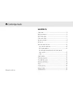 Preview for 2 page of Cambridge Audio incognito AS10 Installation Manual