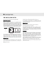 Preview for 16 page of Cambridge Audio incognito AS10 Installation Manual