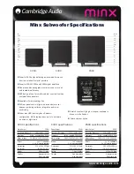 Preview for 2 page of Cambridge Audio Min 10 Specifications