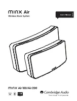 Cambridge Audio Minx Air100 User Manual preview