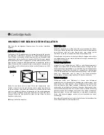 Предварительный просмотр 40 страницы Cambridge Audio Multi-room speaker system Installation Manual