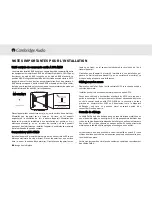 Предварительный просмотр 64 страницы Cambridge Audio Multi-room speaker system Installation Manual