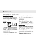 Предварительный просмотр 88 страницы Cambridge Audio Multi-room speaker system Installation Manual