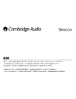 Cambridge Audio Sirocco 530 Installation Manual preview