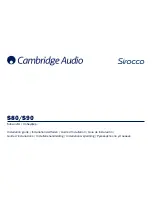 Cambridge Audio Sirocco S80 Installation Manual preview