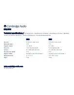 Preview for 6 page of Cambridge Audio Sirocco S80 Installation Manual