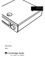 Preview for 1 page of Cambridge Audio Sonata NP30 User Manual